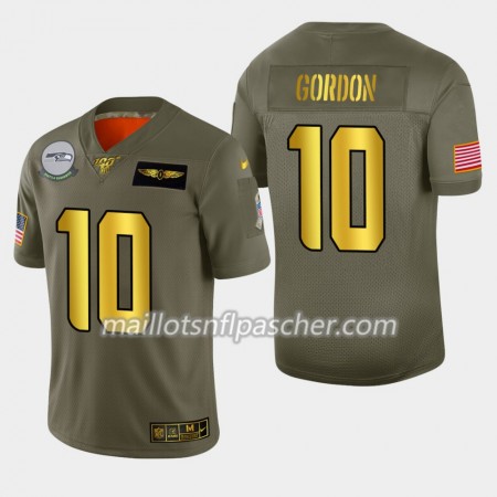 Maillot Seattle Seahawks Josh Gordon 10 Nike 2019 Salute to Service 100th - Homme